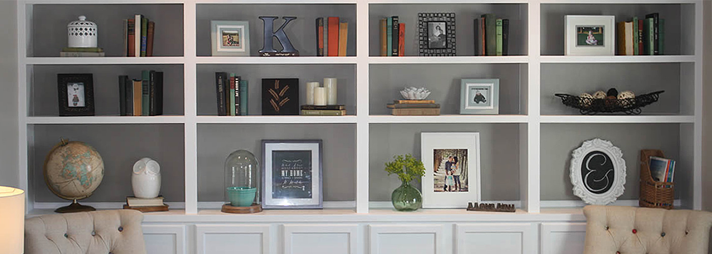 living room and entertainment center cabinetry